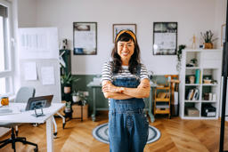 Creator working in a studio